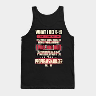 Proposals Manager What i Do Tank Top